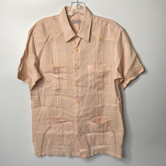 Oscar de la Renta Pink Vintage Button Up - Picture 1 of 9